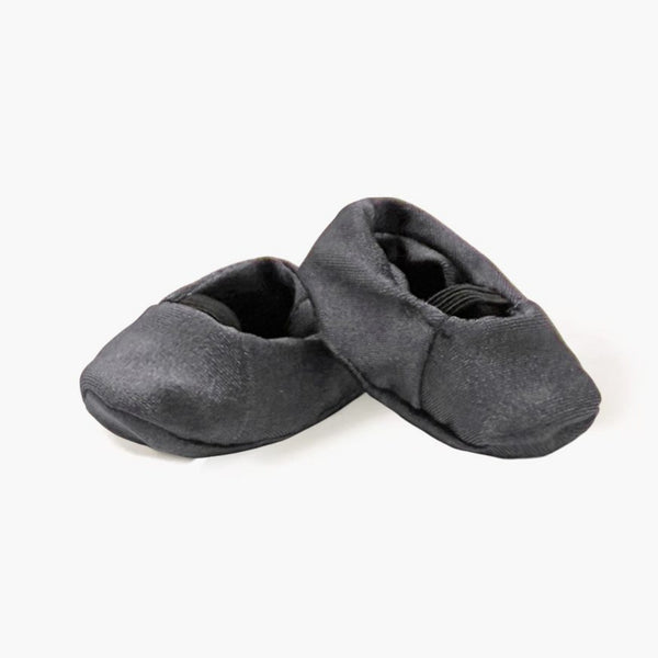 US stockist of Minikane's Anthracite Grey lycra ballerina slippers for dolls