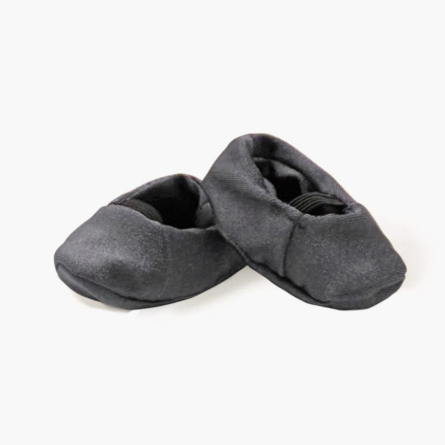 US stockist of Minikane's Anthracite Grey lycra ballerina slippers for dolls