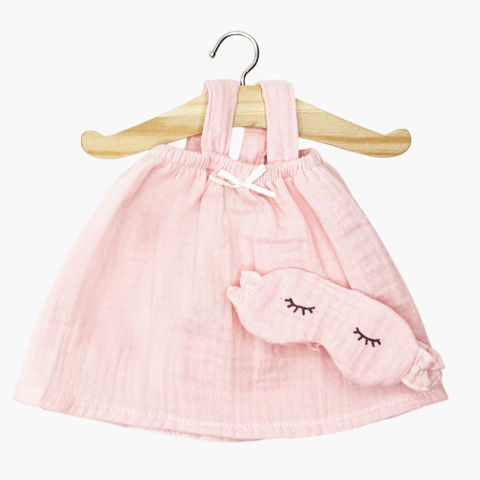 US stockist of Minikane's Mila Strawberry Nightgown with matching Dodo mask for dolls