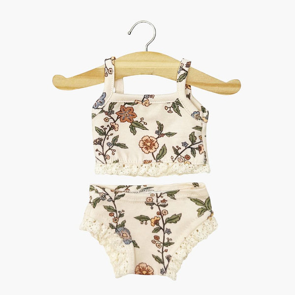 US stockist of Minikane's Little Basics Gisele print and lace doll underwear