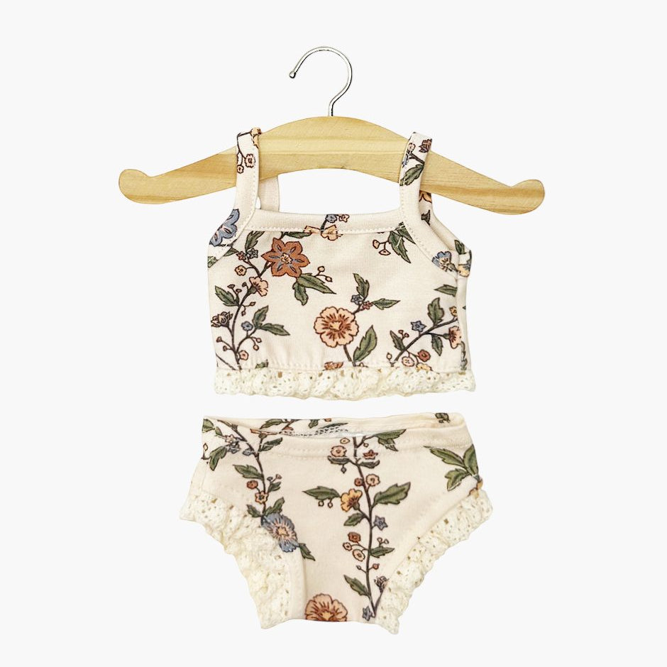 US stockist of Minikane's Little Basics Gisele print and lace doll underwear