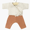 US stockist of Minikane's two piece Roxane wrap set in Linen