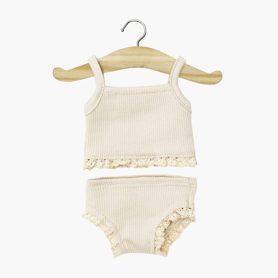 US stockist of Mjnikane's little basics putty underwear set for dolls