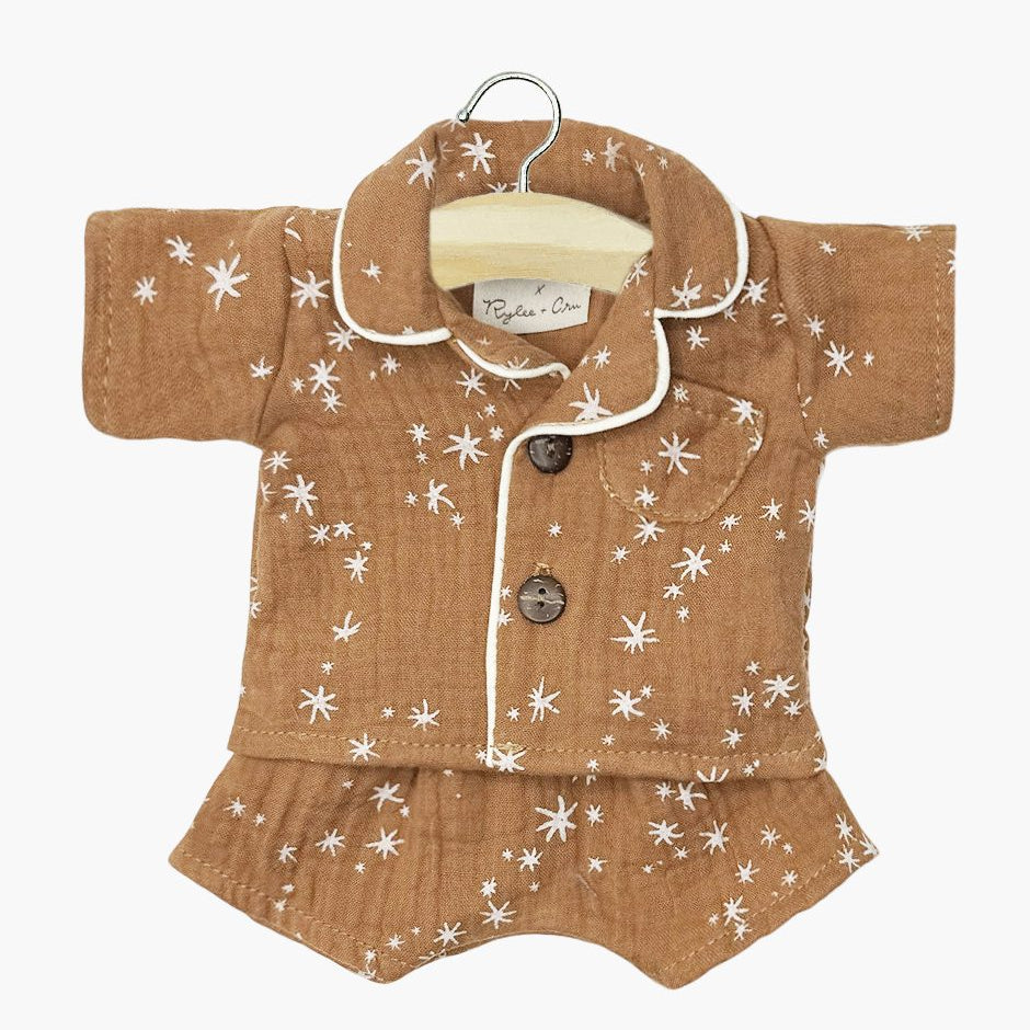 US stockist of Minikane's two piece Eden short pajama set, in collaboration with Rylee and Cru.