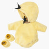 US stockist of Minikane's P'tit Deguiz yellow terry 3pc yellow terry duck costume for gordis dolls