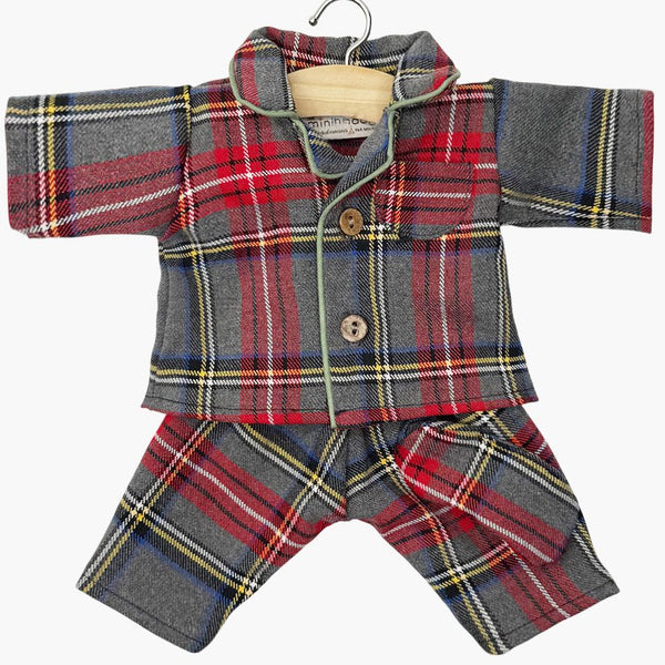 US stockist of Minikane's Grey Tartan Eden PJ set