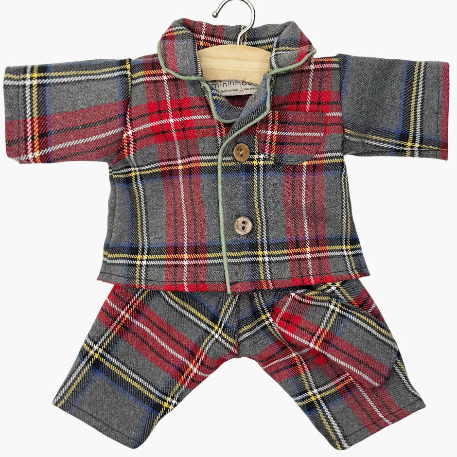 US stockist of Minikane's Grey Tartan Eden PJ set