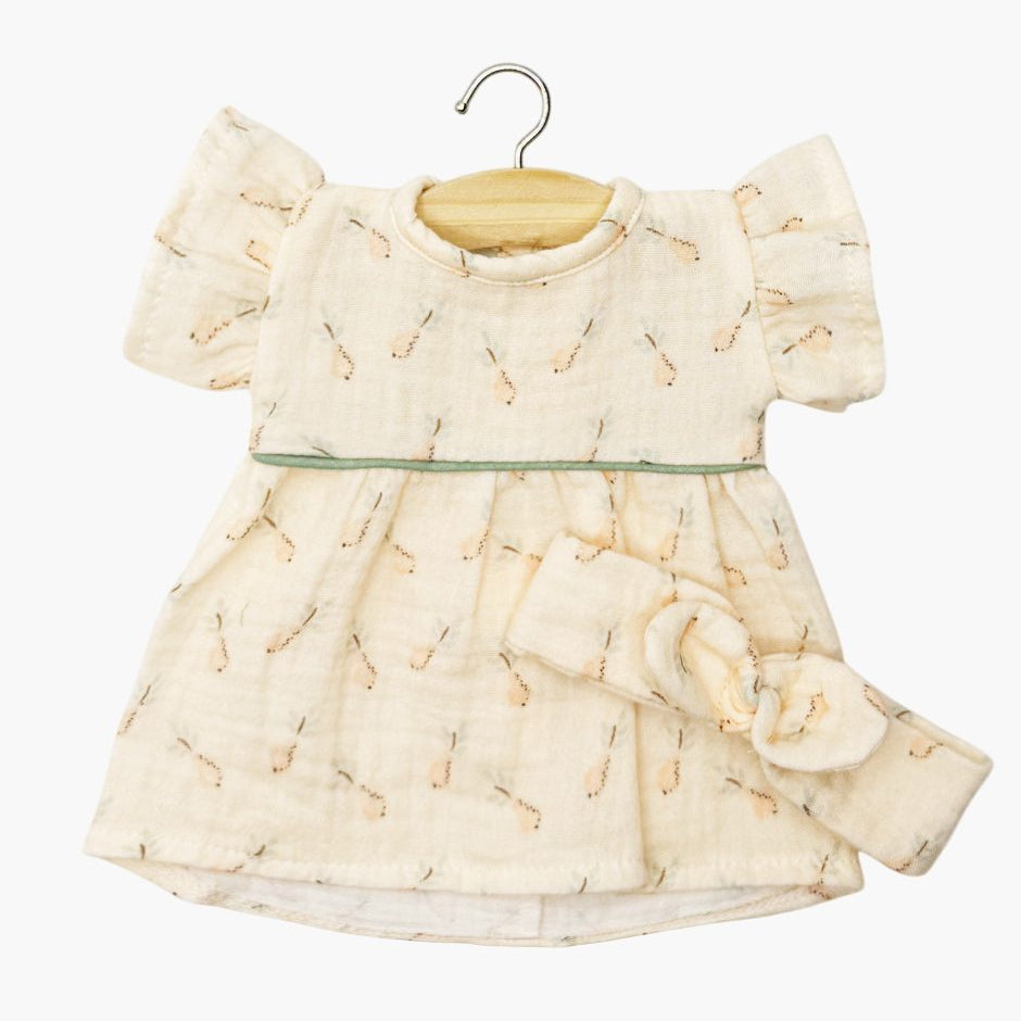 US stockist of Minikane's Helene "Daisy" dress with matching headband for dolls.