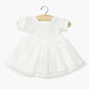 US stockist of Minikane's White Rosana Short Sleeve tutu dress