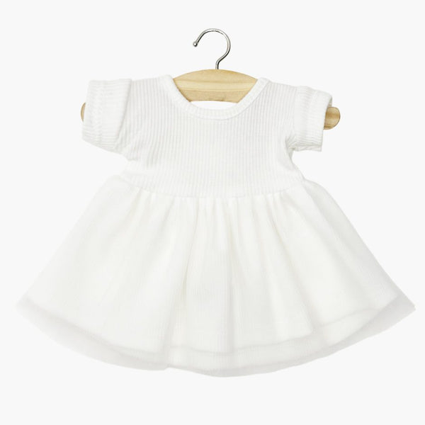 US stockist of Minikane's White Rosana Short Sleeve tutu dress