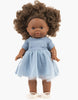 US stockist of Minikane's Cobalt Blue Rosana short sleeve tutu dress for dolls