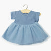 US stockist of Minikane's Cobalt Blue Rosana short sleeve tutu dress for dolls