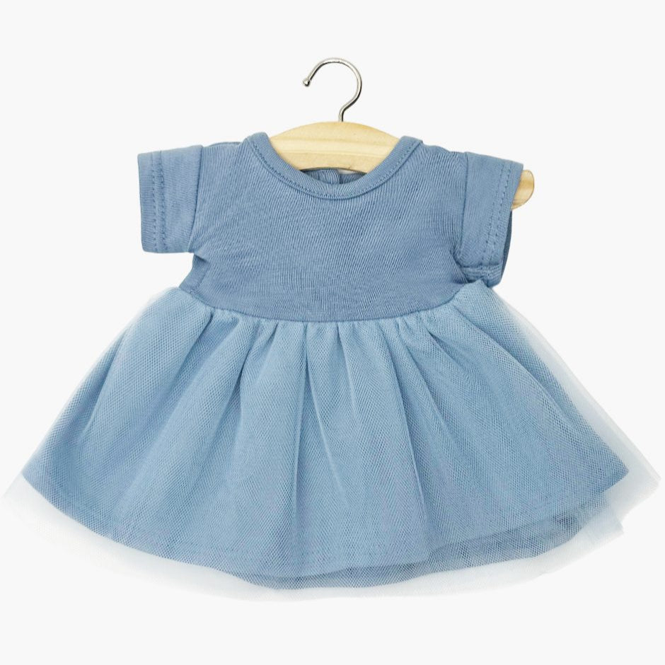 US stockist of Minikane's Cobalt Blue Rosana short sleeve tutu dress for dolls