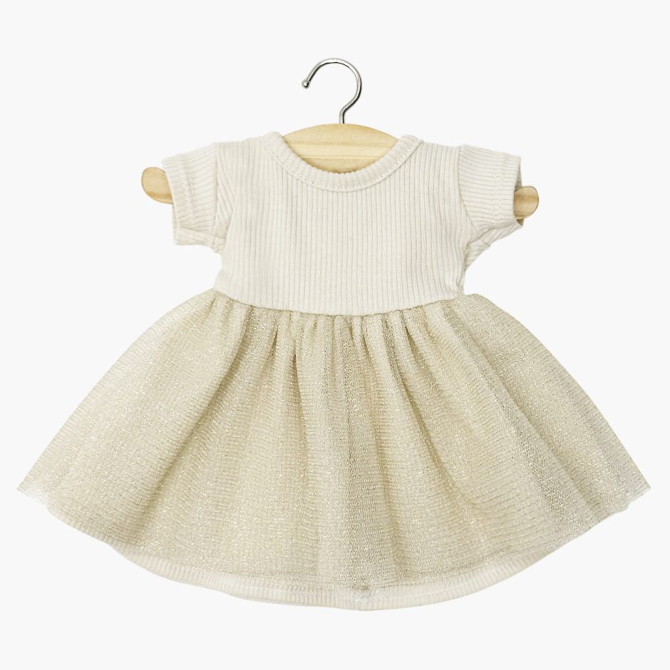 US stockist of Minikane's  Short Gold Sleeve tutu dress
