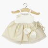 US stockist of Minikane's Milk Gold Rosella Tutu with lace up shoes.