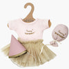 US stockist of Minikane's Les P'tits Deguiz Petal Pink happy birthday set for dolls