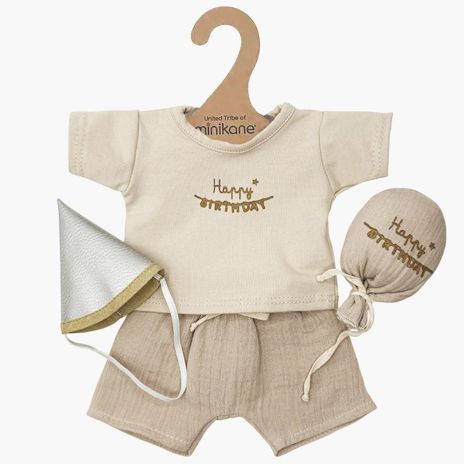 US stockist of Minikane's "Happy Birthday" Boy doll set