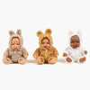 US stockist of Minikane's Hebe Peques doll dressed in her Ecru Winnie the Pooh Jumpsuit