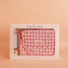 US stockist of Tiny Harlow's 6 piece Tiny Nurturers set in Pink Gingham