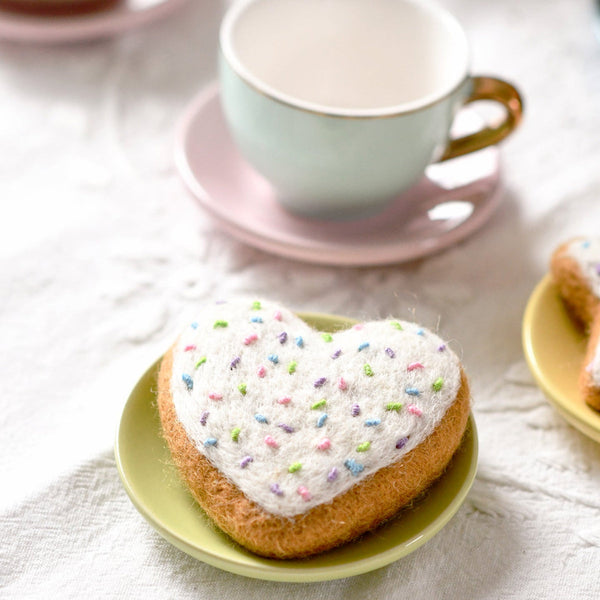 US stockist of Tara Treasures' felt heart cookie