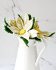 US stockist of Tara Treasures set of 3 white poinsettia felt flowers