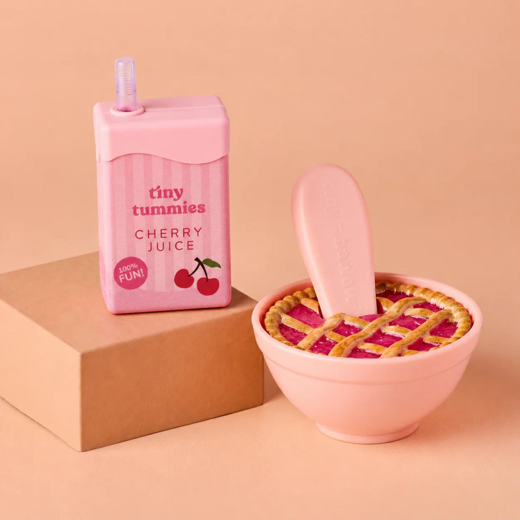 US stockist of Tiny Harlow's Cherry Pie Picnic Juice Box & Bowl Set