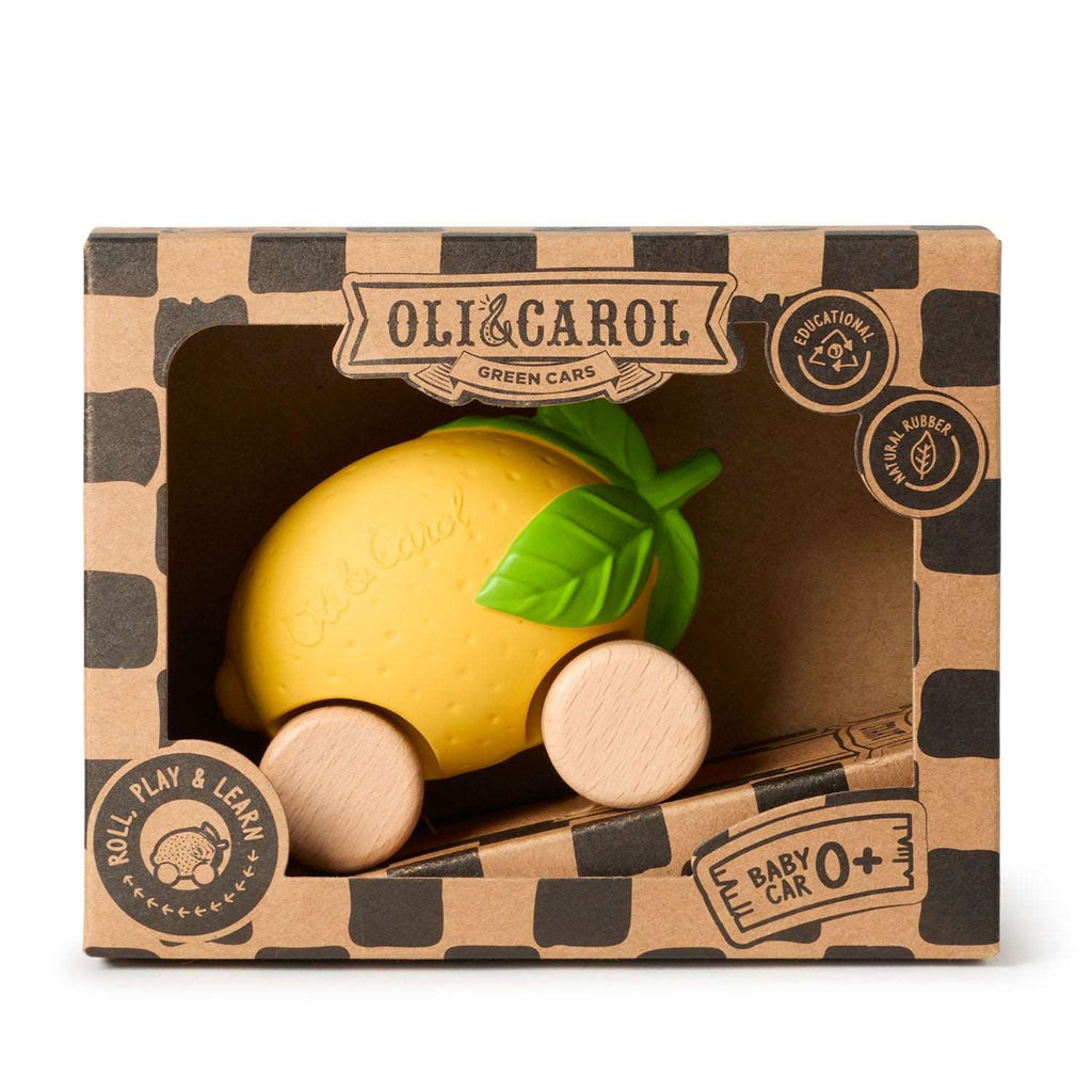 US stockist of Oli & Carol's Lou the Lemon Baby Car Toy
