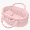 US stockist of Minikane's Strawberry cotton gauze doll bassinet