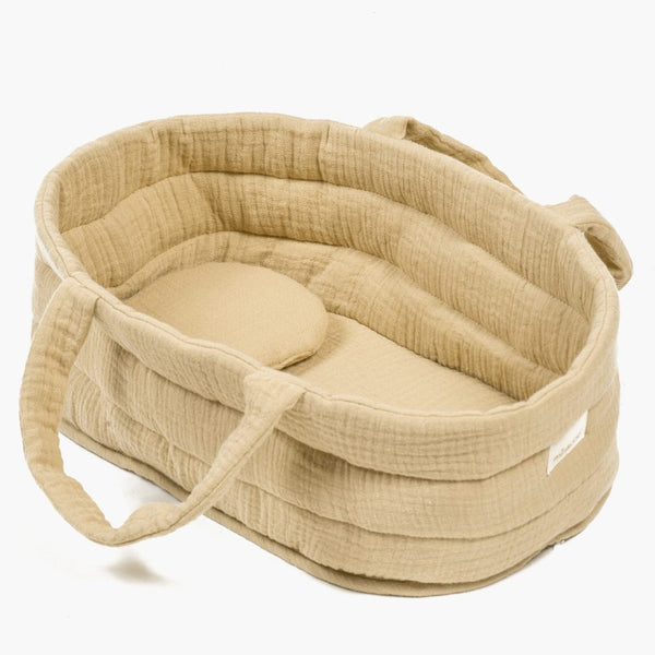 US stockist of Minikane's "Latte" doll bassinet Moses basket