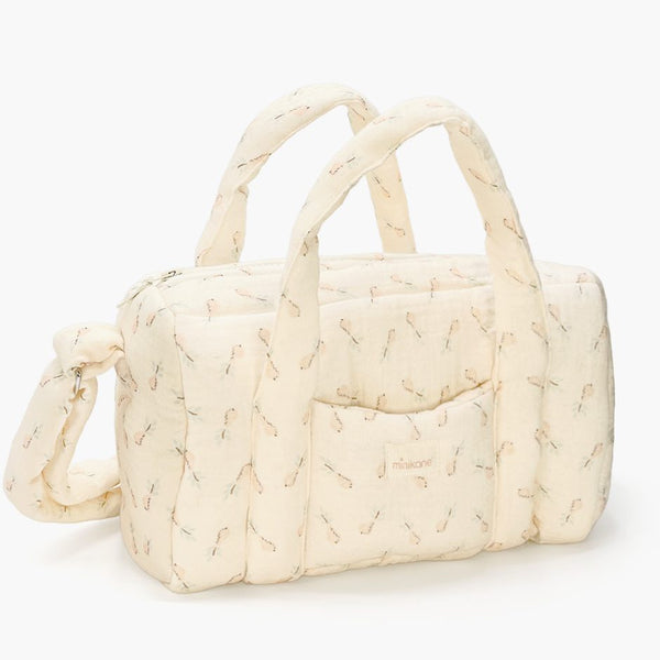 US stockist of Minikane's Helene cotton gauze diaper bag for dolls