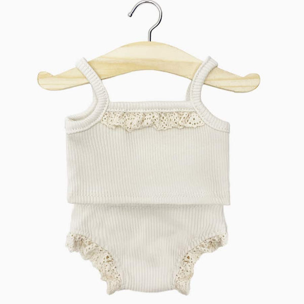 US stockist of Minikane's Bambinis Doll underwear set in Linen