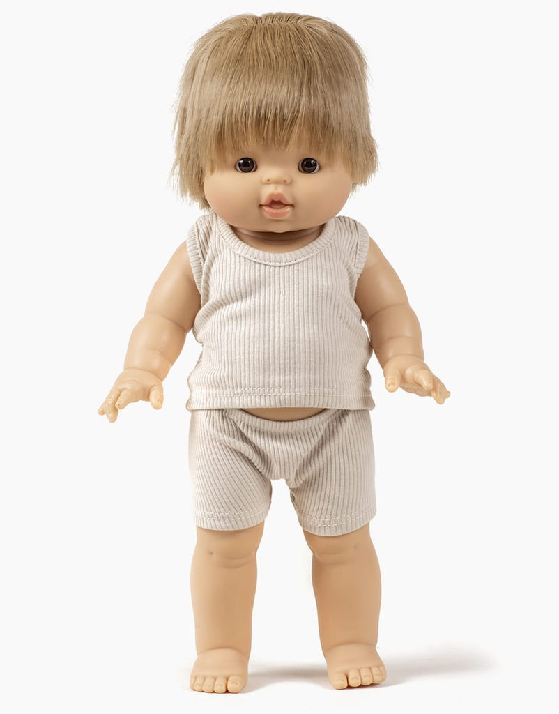 US stockist of Minikane's Linen Boy Doll Underwear Set