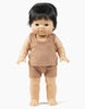 US stockist of Minikane's two piece Marcel doll underwear set in Brown Ribbed Knit.