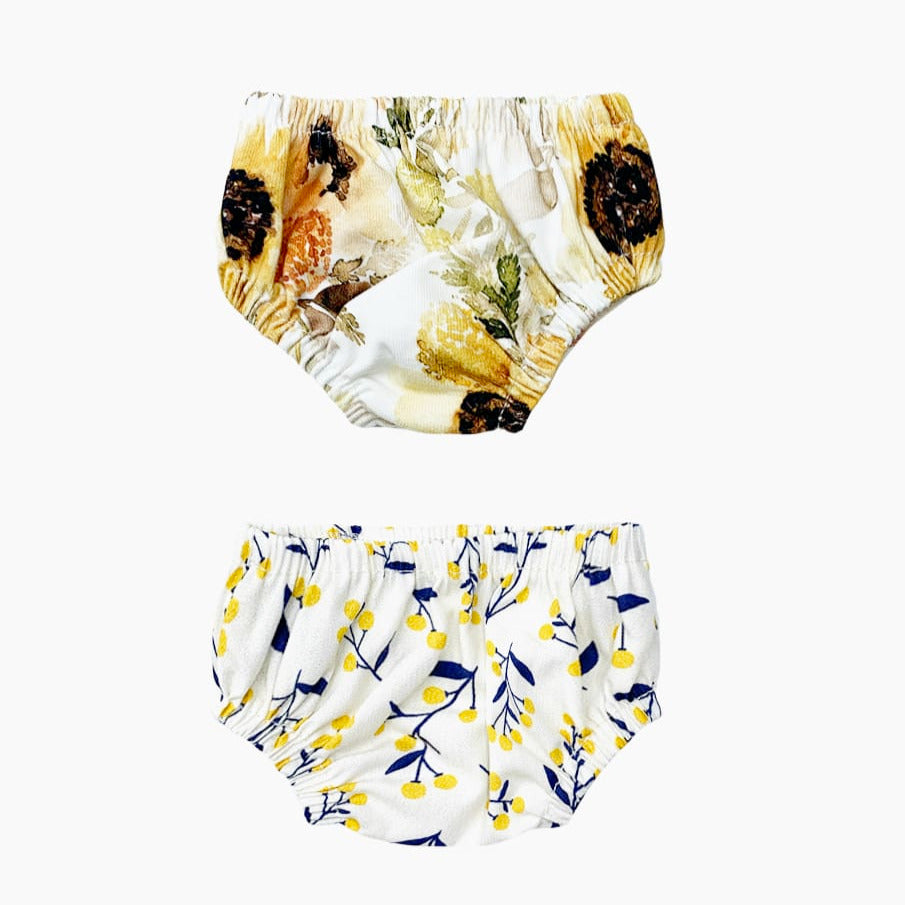 US stockist of Minikane's 2Pk Charlotte Underwear in Sunflower & Mimosa