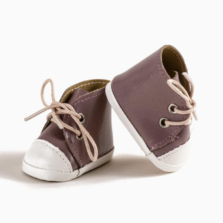US stockist of Minikane's Komvers Faux Leather Sneakers in Blush