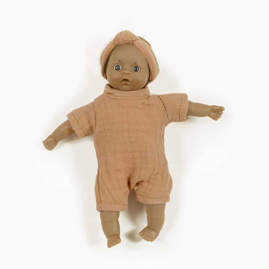 US stockist of Minikane's Pia Mini Baby Doll with Light Eyes
