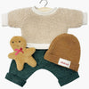 US stockist of Minikane's Babies 3 piece Gingerbread Man set for dolls