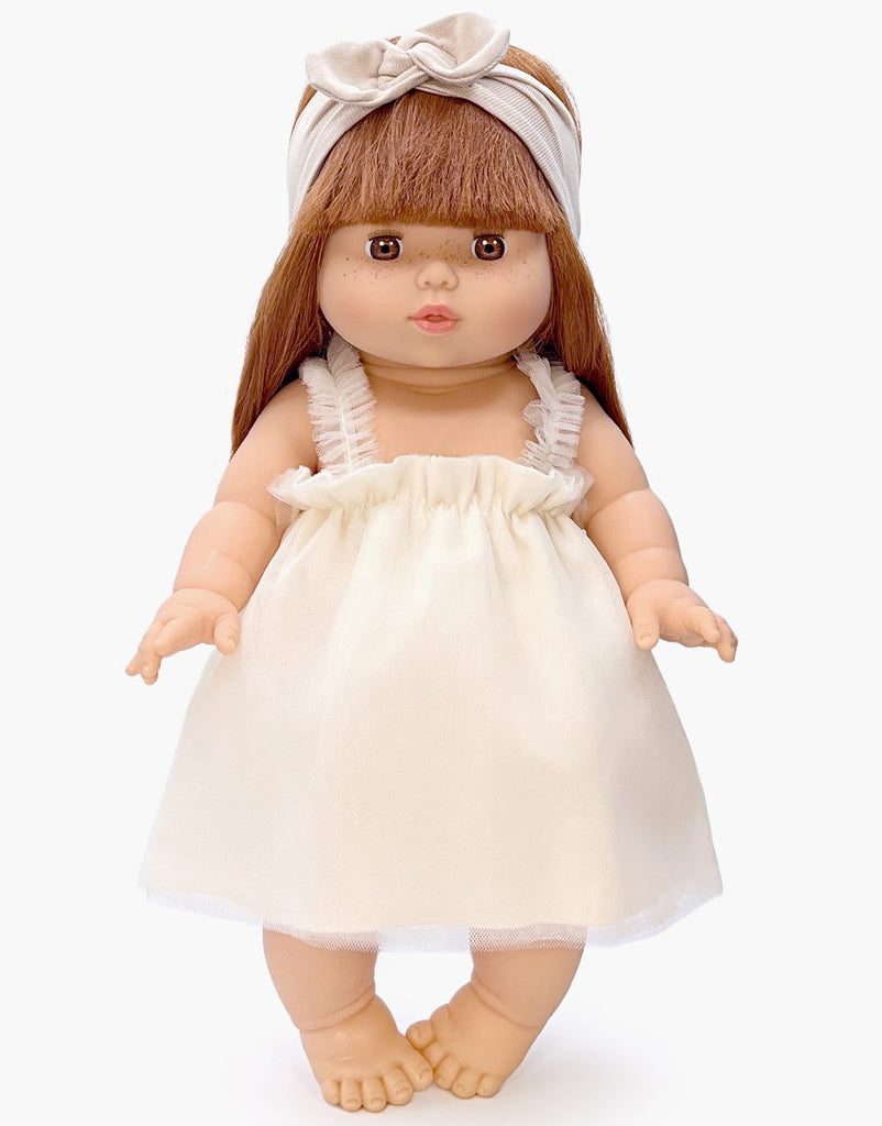 US stockist of Minikane's Noemie tutu in Ecru + Tulle for dolls