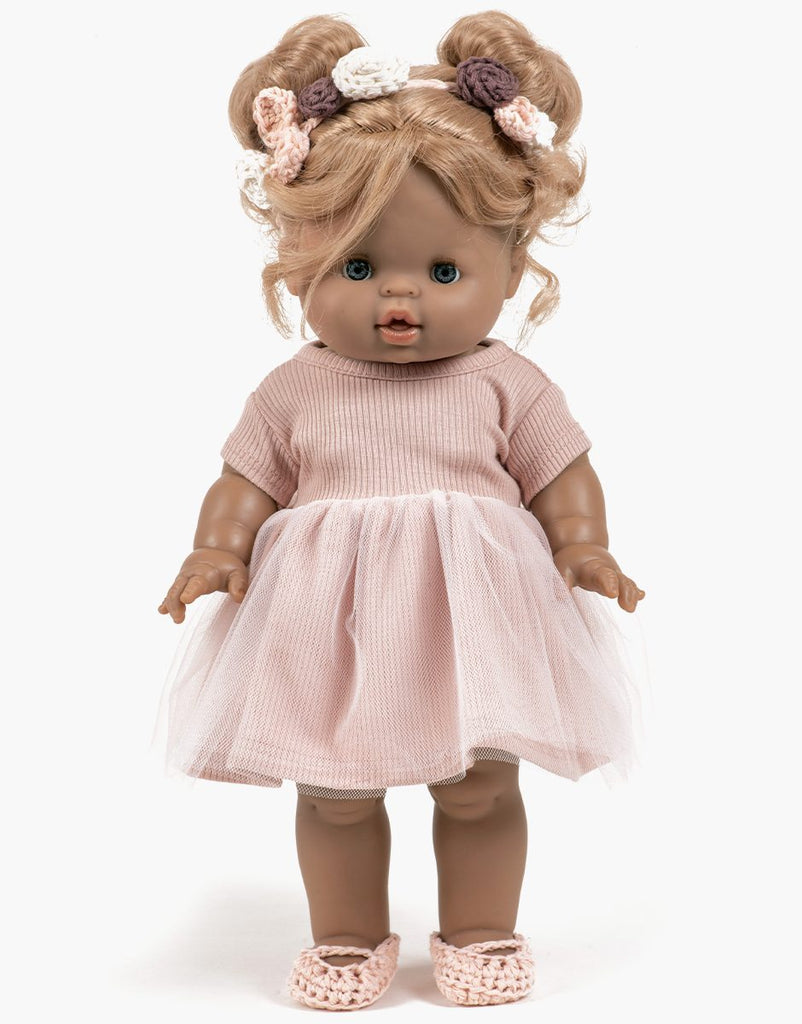 US stockist of Minikane's Petal Pink Short Sleeve tutu dress
