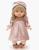 US stockist of Minikane's 3 pc Dusty Pink New Years set for dolls