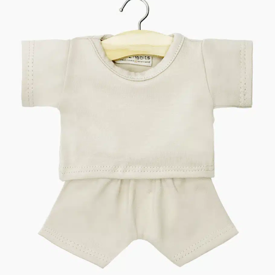 US stockist of Minikane's Vito T-Shirt + Shorts Set in Linen Jersey