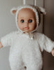 US stockist of Minikane's 10.2" Celestine Dreamy baby doll dressed in her white lamb outfit