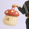 US stockist of Olli Ella's Rattan Red & Cream Mushroom Basket