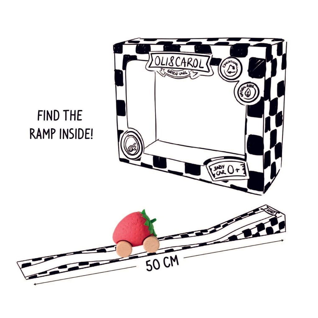 US stockist of Oli & Carol's Sweetie the Strawberry Baby Car