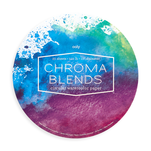 Stockist of Ooly's chroma blends circular watercolor paper.  Made from 140lbs high grade heavy paper