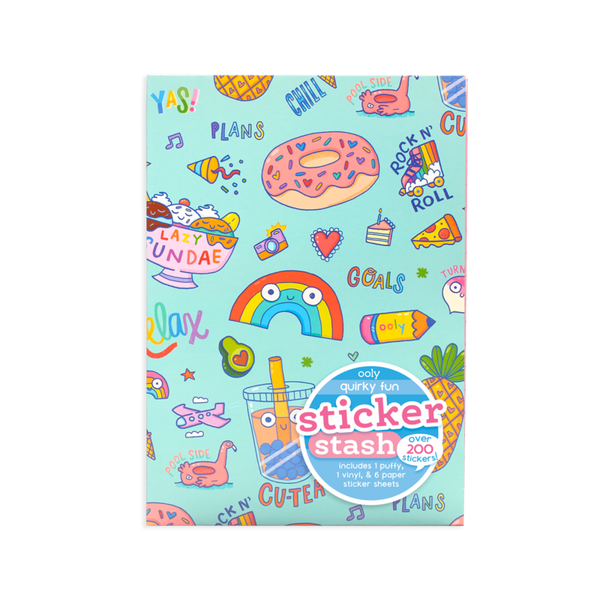 Stockist of Ooly's Quirky Fun Sticker Stash. Over 200 stickers including vinyl, puffy and paper stickers.
