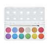 Stockist of Ooly's set of 12 Pearlescent watercolor paints. Comes in handy case with brush.