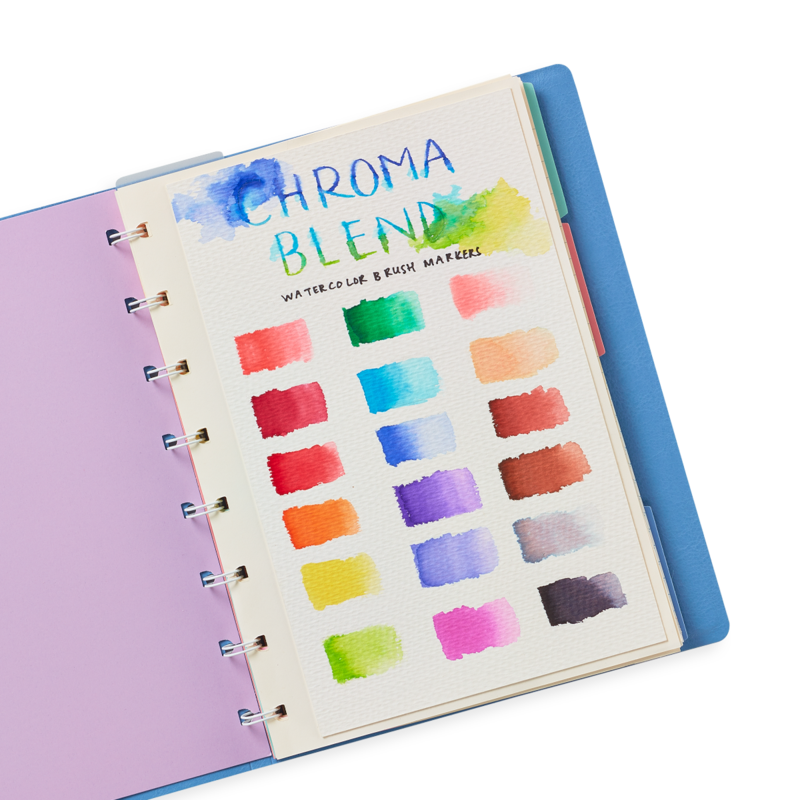 Stockist of Ooly's set of 18 Chroma Blends Watercolor Brush Markers.