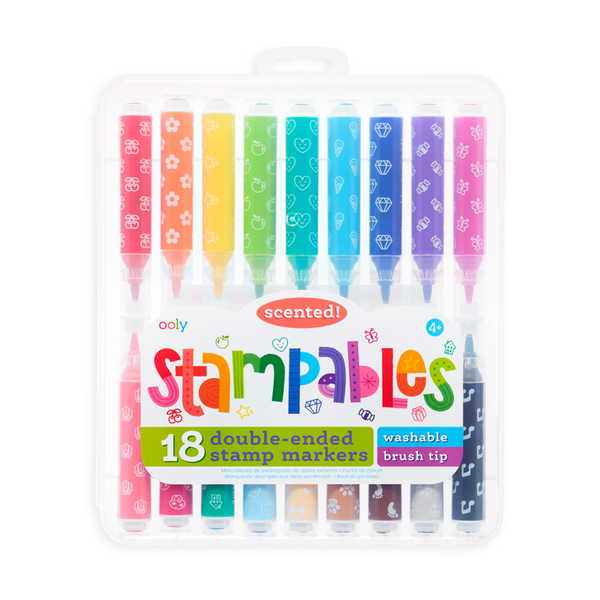 US stockist of Ooly's Stampable Scented Double Ended Stamp Markers.  Set of 18.