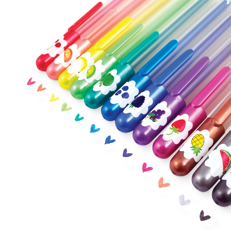 Ooly Yummy Yummy Scented Glitter Gel Pens Set of 12 – The Little